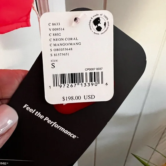 Pippa Neon coral Quilted Jacket free people movement - Picture 4 of 4